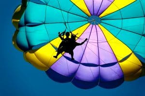 Parachute ascensionnel (ile aux cerfs)