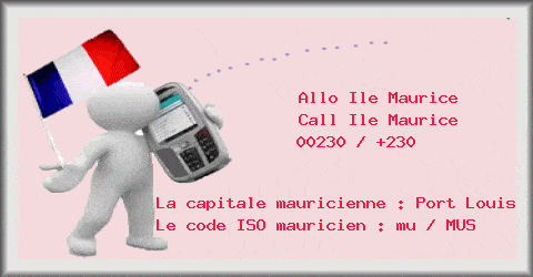 L'indicatif pour telephoner à l'ile maurice : 230